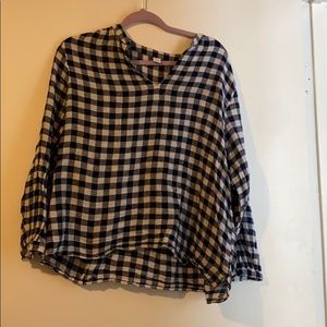 Blue old navy shirt